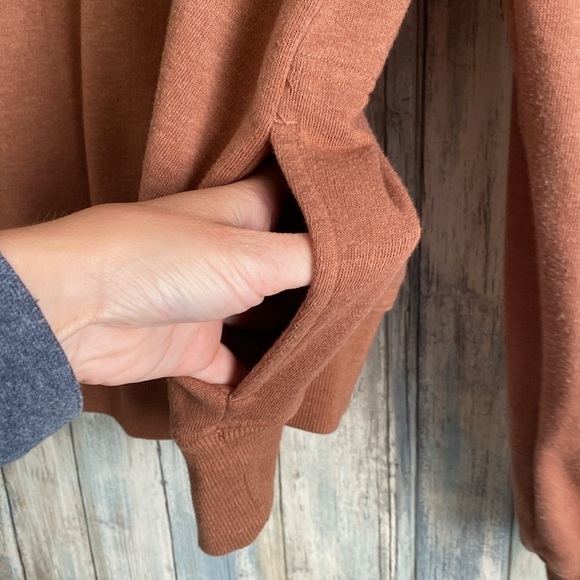 SO The lounge Life Tunic brown  Funnel Neck 1/4 Zip | Small - Picture 5 of 8